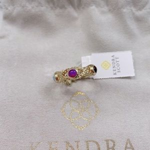 Kendra Scott multi-colored stone ring, sz 5, NWT